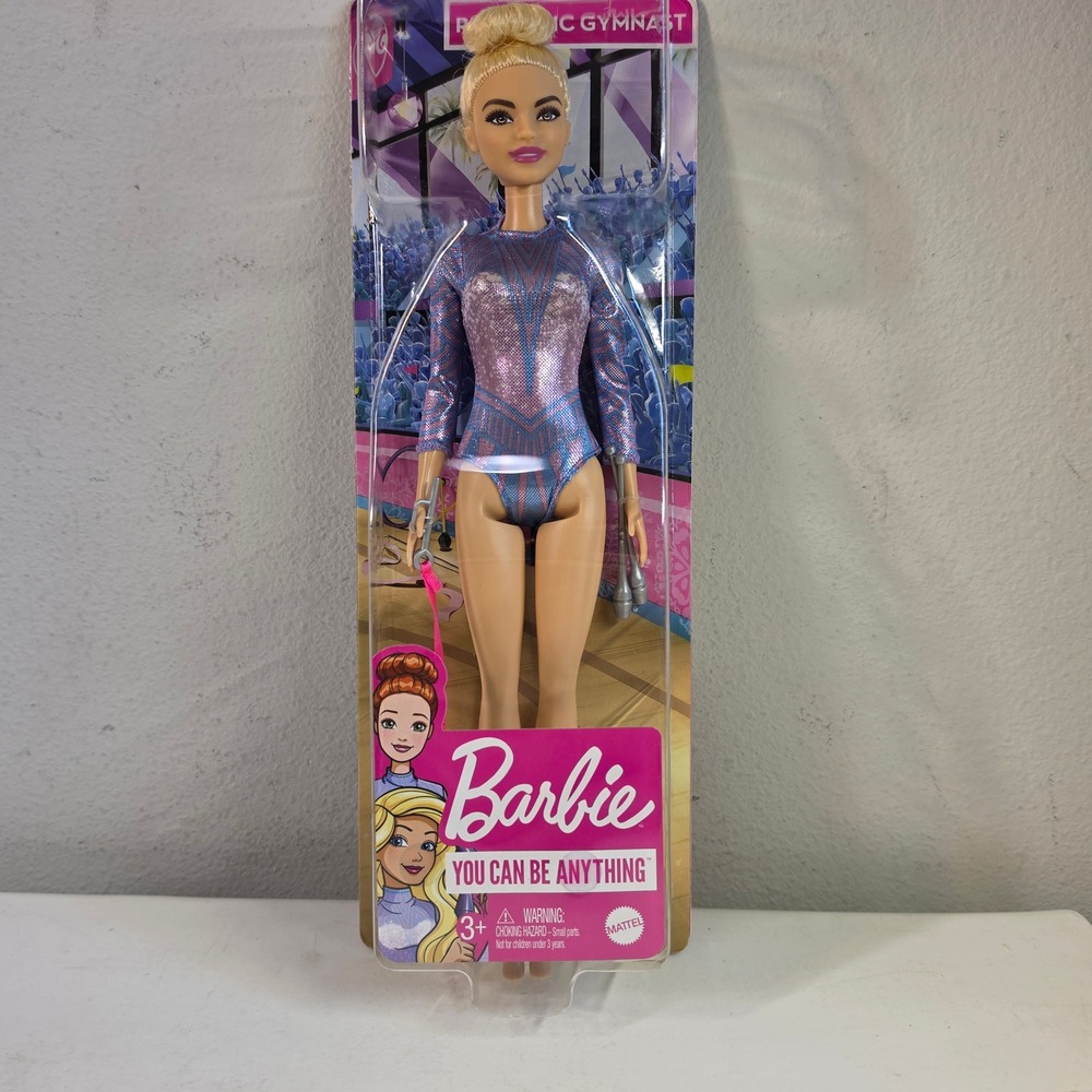 Barbie Girls Rhythmic Gymnast Doll Purple Blue Shimmer Leotard GTN65 NIB
